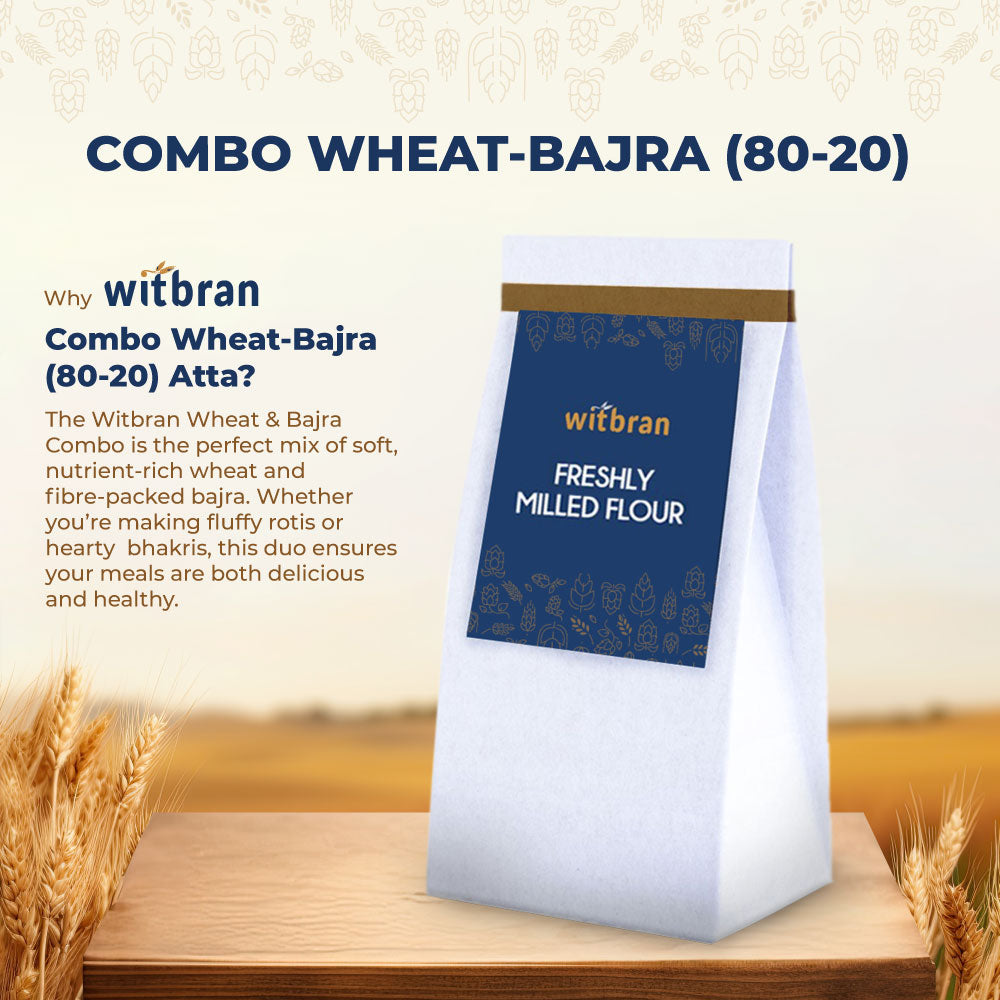 Wheat & Bajra Flour - 80:20 Combo